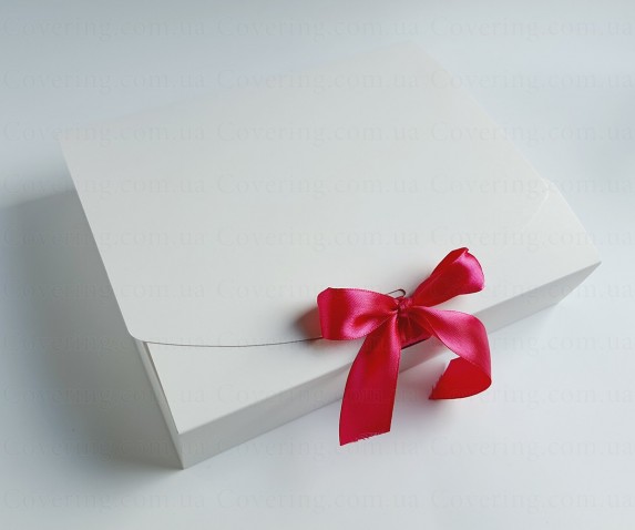 Коробка подарочная Крафт (картон, р-р 25*20*5 см, белый)