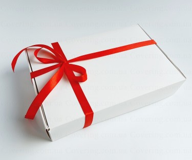 Коробка подарочная (картон мелованный, р-р 24*16*5 см, белый)