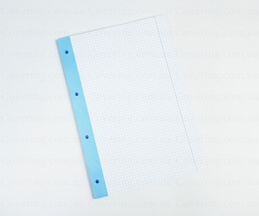 Сменный блок А4 Interdruk для папки, байндера (А4, 50 листов, 70г/м2, голубая клетка)