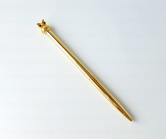 Ручка шариковая Сова в подарочном футляре (1 мм, поворотная, металл)