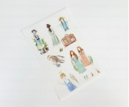 Наклейки-стикеры Девочки-6 для ежедневника, планера (р-р 10*15 см, бумага)