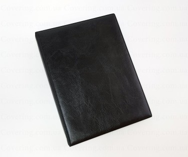 Тетрадь на кольцах Brief со сменным блоком (А5, 120 листов, клетка, искусственная кожа, черный)