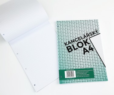 Блокнот-планшет A4 (сменный блок) Bobo с отрывными листами и перфорацией блока (А4, 50 листов, 70г/м2, клетка)