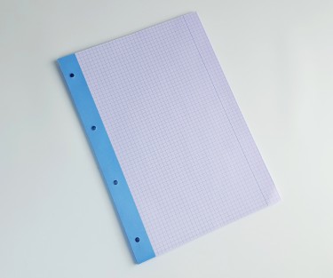 Сменный блок А4 Interdruk фиолетовый для папки, байндера (А4, 50 листов, 70г/м2, клетка)
